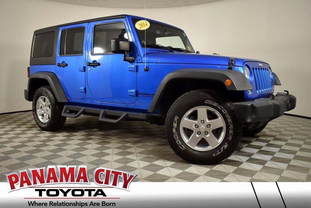 used 2014 Jeep Wrangler Unlimited car, priced at $19,488