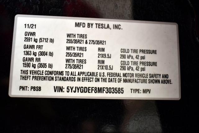 used 2021 Tesla Model Y car, priced at $27,448