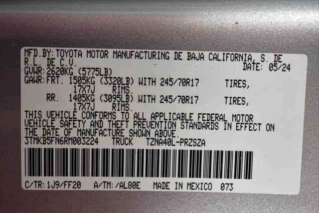 used 2024 Toyota Tacoma car, priced at $36,488