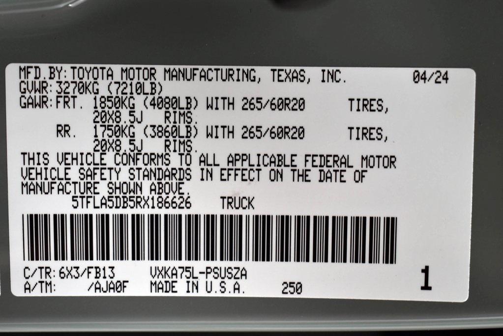 used 2024 Toyota Tundra car, priced at $56,393