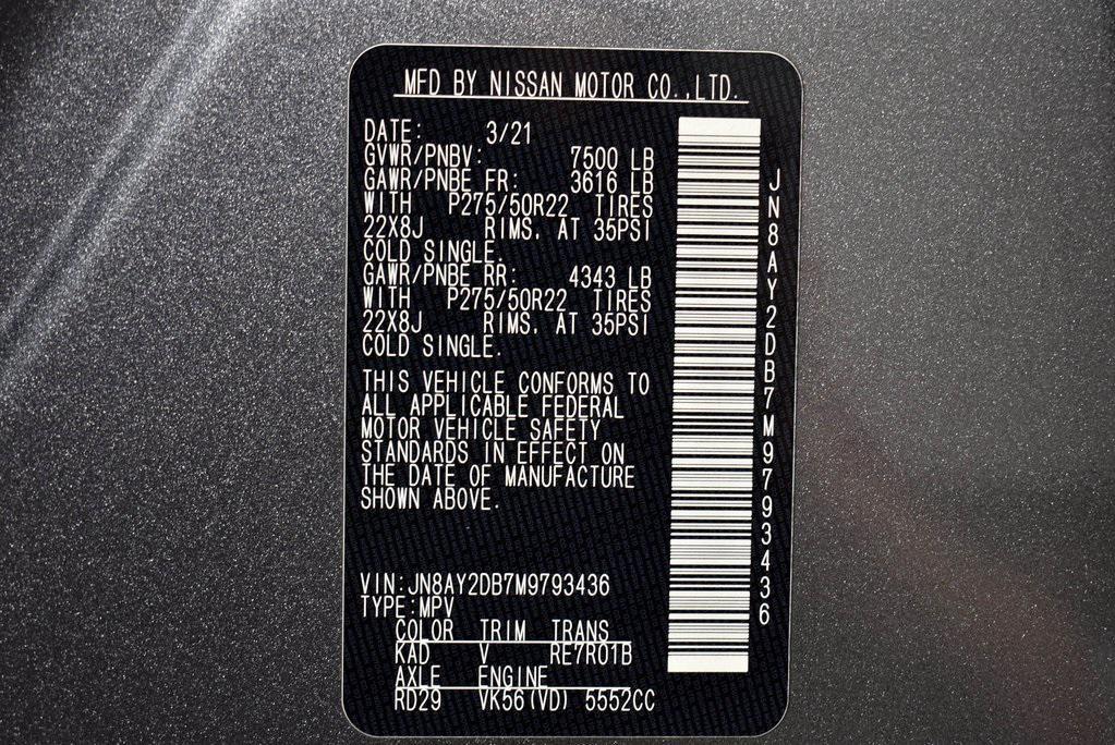 used 2021 Nissan Armada car, priced at $29,998