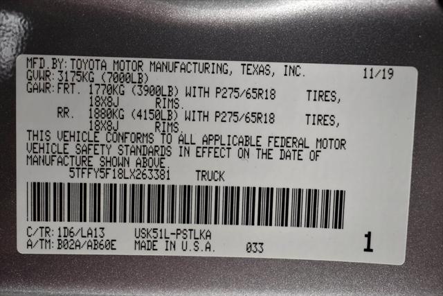 used 2020 Toyota Tundra car, priced at $43,322