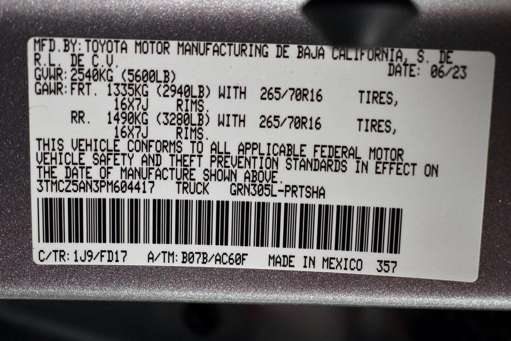 used 2023 Toyota Tacoma car, priced at $35,699