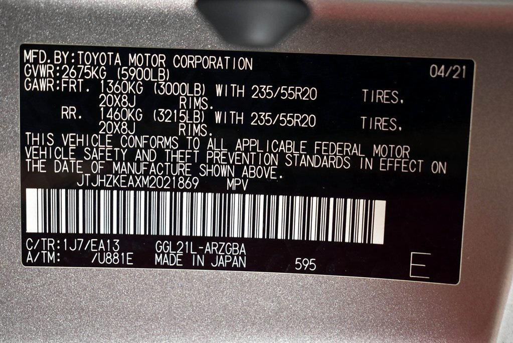 used 2021 Lexus RX 350L car, priced at $35,998