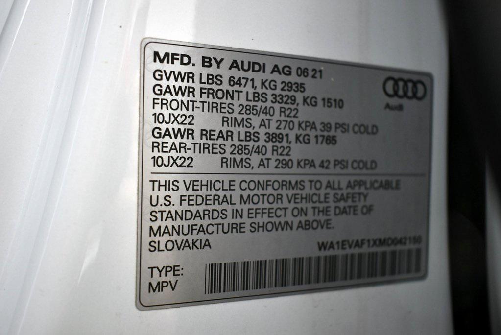 used 2021 Audi Q8 car, priced at $43,449