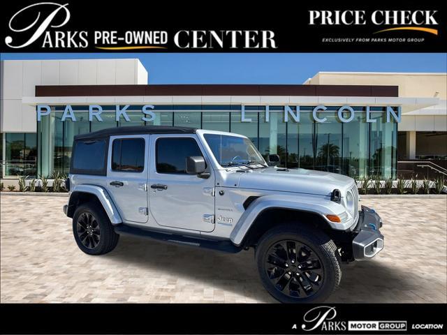 used 2022 Jeep Wrangler Unlimited 4xe car, priced at $32,900