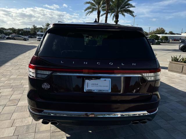 used 2022 Lincoln Aviator car, priced at $44,400