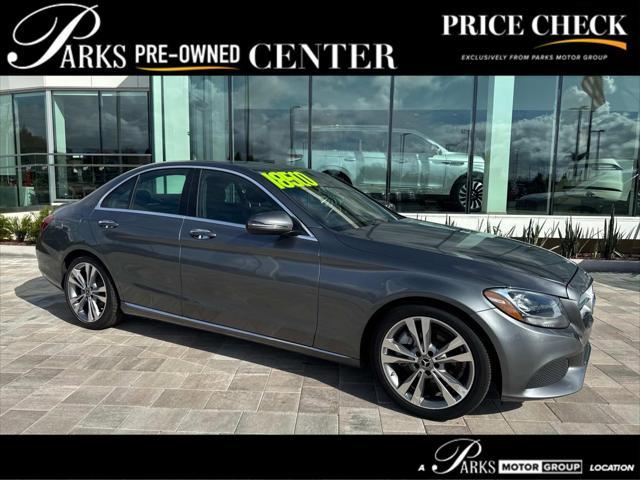 used 2018 Mercedes-Benz C-Class car, priced at $18,500