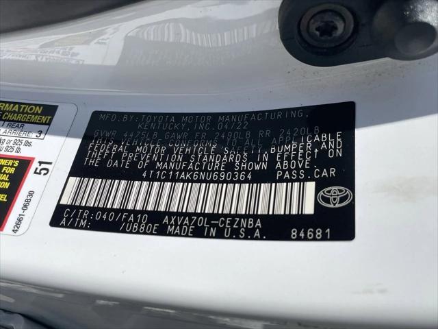 used 2022 Toyota Camry car, priced at $22,455