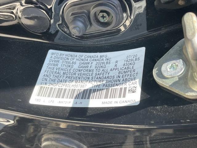 used 2020 Honda Civic car, priced at $17,879