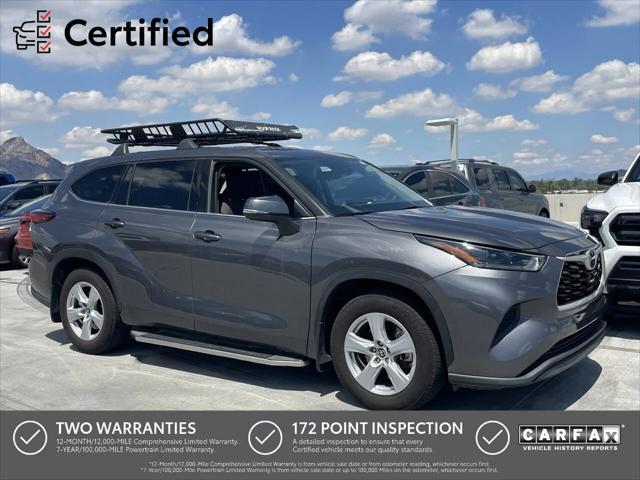 used 2021 Toyota Highlander car, priced at $26,497