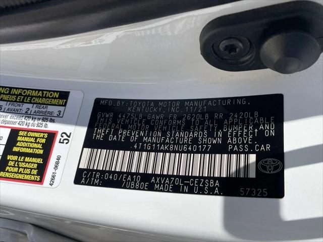 used 2022 Toyota Camry car, priced at $19,898
