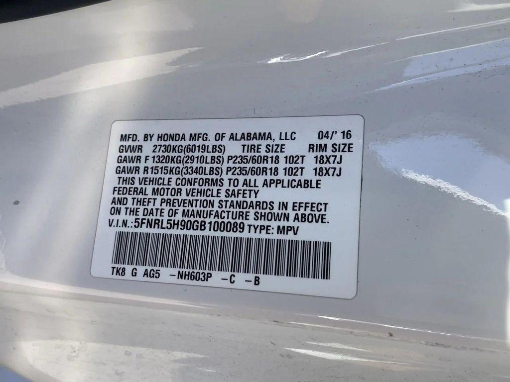 used 2016 Honda Odyssey car, priced at $15,388