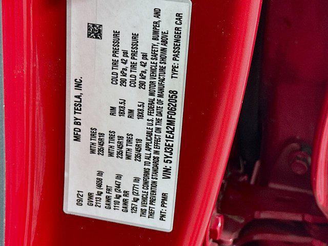used 2021 Tesla Model 3 car, priced at $18,597