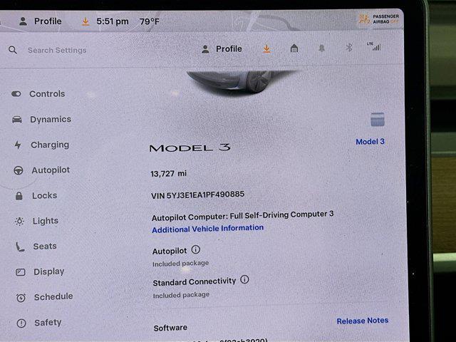 used 2023 Tesla Model 3 car, priced at $26,899