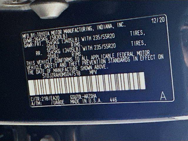 used 2021 Toyota Highlander car, priced at $34,297