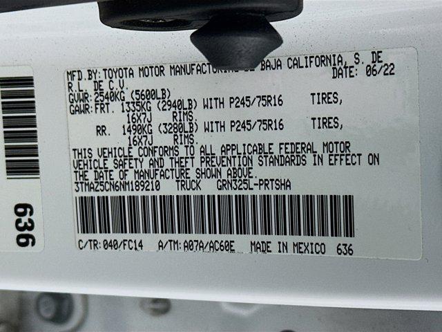 used 2022 Toyota Tacoma car, priced at $31,497