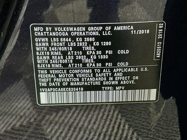 used 2019 Volkswagen Atlas car, priced at $18,297
