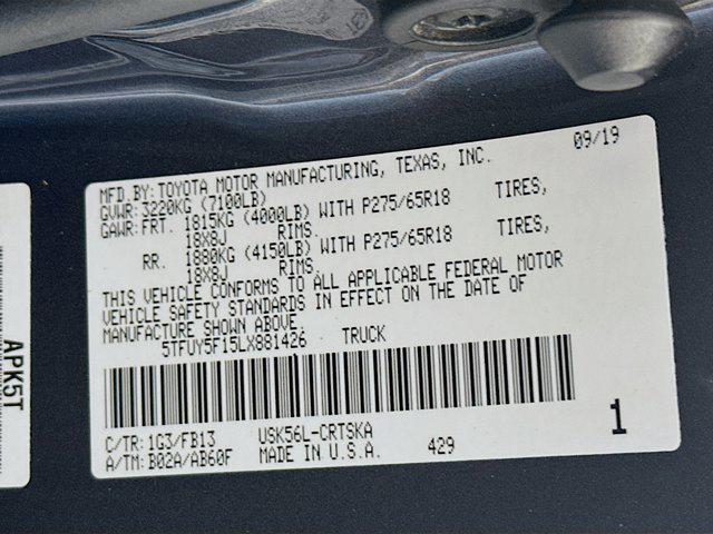 used 2020 Toyota Tundra car, priced at $36,497