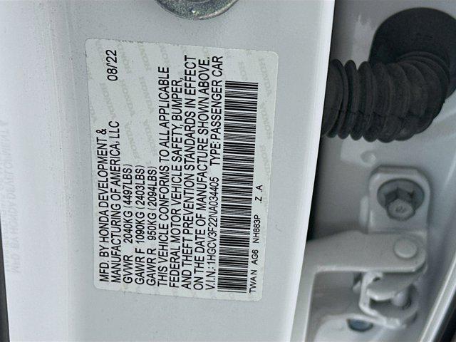 used 2022 Honda Accord Hybrid car, priced at $25,597