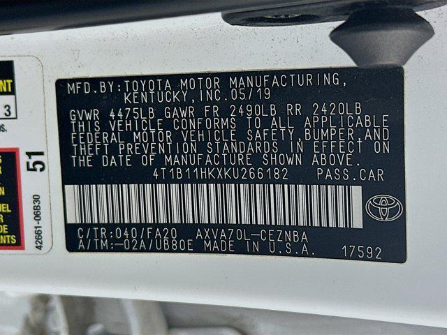 used 2019 Toyota Camry car, priced at $19,297
