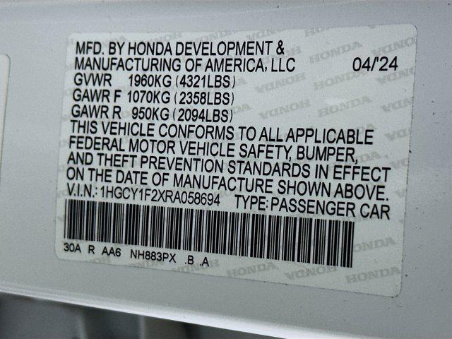 used 2024 Honda Accord car, priced at $22,987