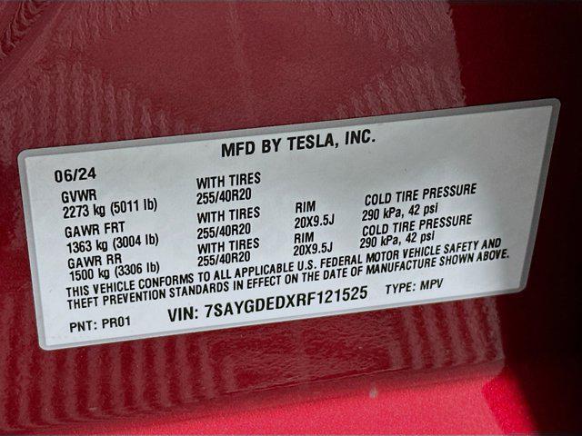 used 2024 Tesla Model Y car, priced at $34,997