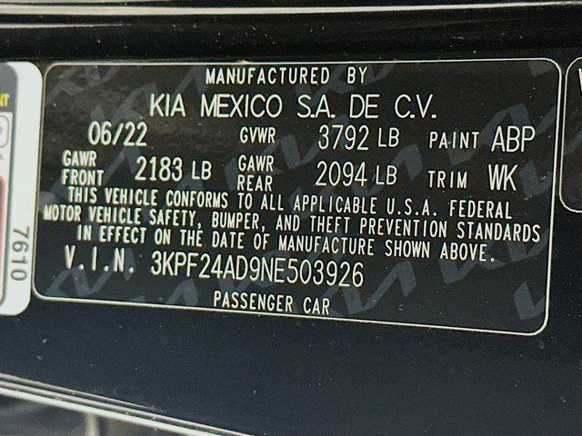 used 2022 Kia Forte car, priced at $15,497