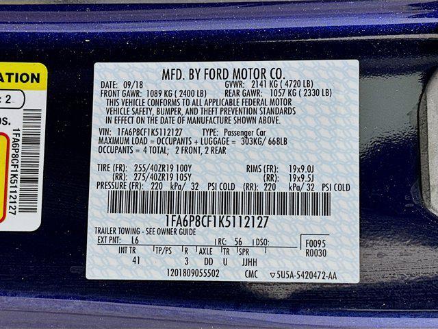 used 2019 Ford Mustang car, priced at $40,197