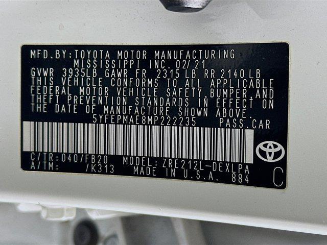 used 2021 Toyota Corolla car, priced at $17,897