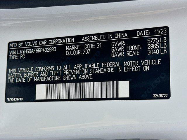 used 2024 Volvo S90 Recharge Plug-In Hybrid car, priced at $51,397