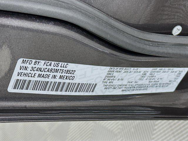 used 2021 Jeep Compass car, priced at $14,996