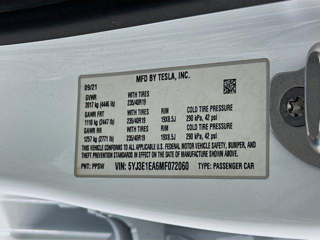used 2021 Tesla Model 3 car, priced at $22,697