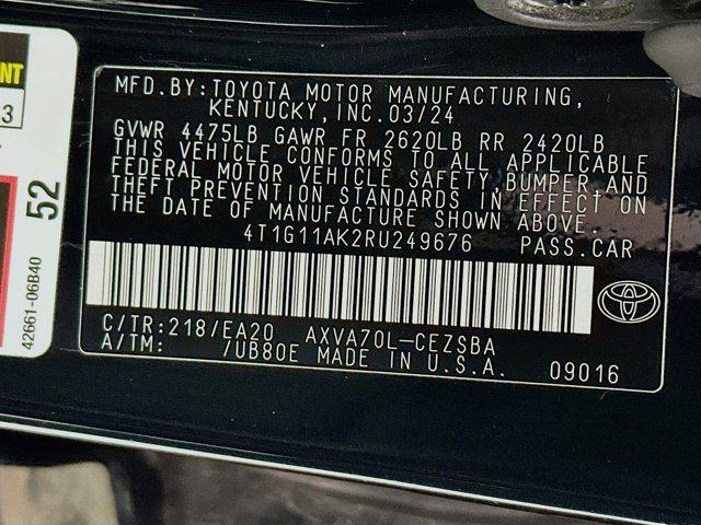 used 2024 Toyota Camry car, priced at $24,297