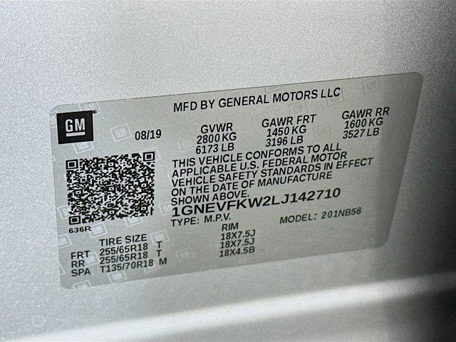 used 2020 Chevrolet Traverse car, priced at $19,997