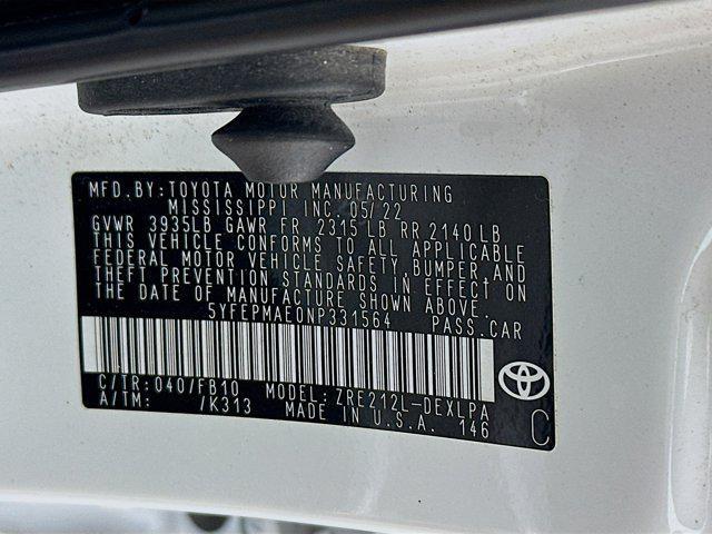 used 2022 Toyota Corolla car, priced at $19,497