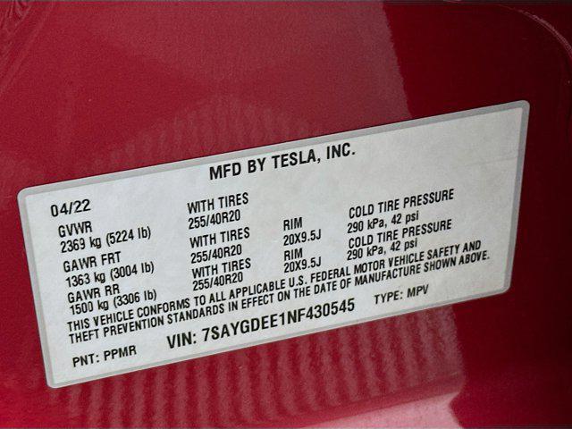 used 2022 Tesla Model Y car, priced at $27,997