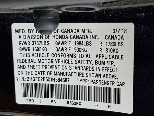 used 2018 Honda Civic car, priced at $17,897