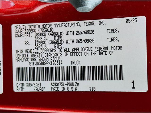 used 2023 Toyota Tundra car, priced at $51,497