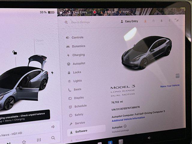 used 2019 Tesla Model 3 car, priced at $20,496