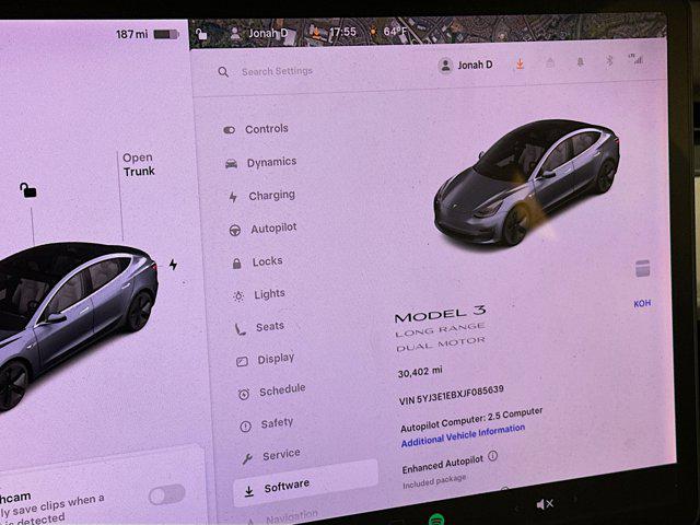 used 2018 Tesla Model 3 car, priced at $22,496