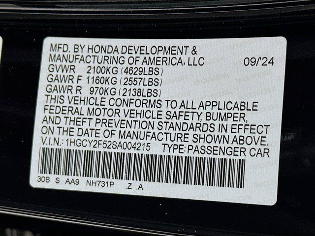 used 2025 Honda Accord Hybrid car, priced at $28,197