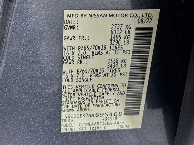 used 2022 Nissan Frontier car, priced at $26,397