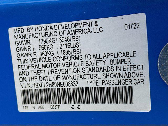 used 2022 Honda Civic car, priced at $24,699