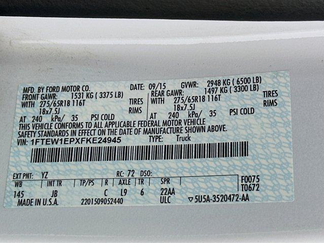 used 2015 Ford F-150 car, priced at $18,999