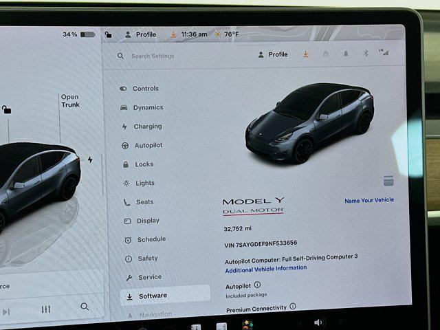 used 2022 Tesla Model Y car, priced at $30,497
