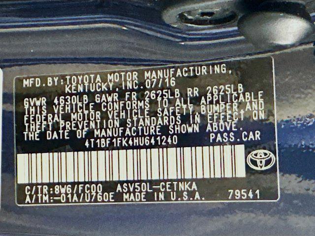 used 2017 Toyota Camry car, priced at $19,699
