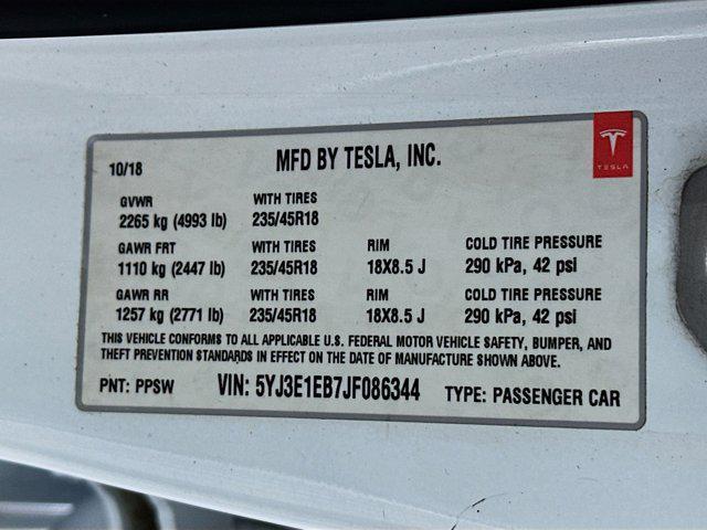 used 2018 Tesla Model 3 car, priced at $16,997
