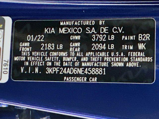 used 2022 Kia Forte car, priced at $18,499