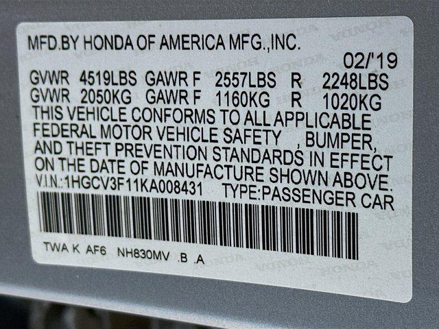 used 2019 Honda Accord Hybrid car, priced at $18,599
